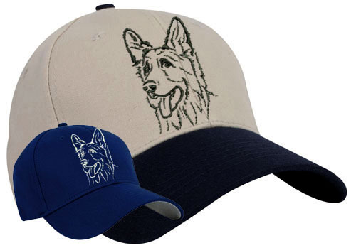 Shiloh Shepherd Portrait #1 Embroidered Hat #1 - Click Image to Close