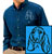 Basset Hound Embroidered Mens Denim Shirt - Click for More Information