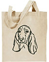 Basset Hound Embroidered Tote Bag for Basset Hound Lovers - Click to Enlarge