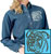 Bulldog Embroidered Ladies Denim Shirt - Click for More Information