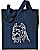 Cane Corso - Italiaqn Mastiff Portrait Embroidered Tote Bag #1 - Navy