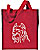 Cane Corso - Italiaqn Mastiff Portrait Embroidered Tote Bag #1 - Red