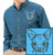 Chihuahua Embroidered Mens Denim Shirt - Click for More Information