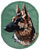 German Shepherd Profile Embroidery Patch - Green