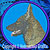 Sable German Shepherd HD Profile Embroidery Patch - Blue