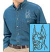 Great Dane Embroidered Patch for Great Dane Lovers - Click to Enlarge