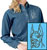 Great Dane Embroidered Ladies Denim Shirt - Click for More Information