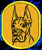 Great Dane Embroidery Patch - Gold