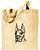 Great Dane Portrait Embroidered Tote Bag #1 - Natural