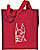 Great Dane Portrait Embroidered Tote Bag #1 - Red