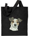Jack Russell Terrier High Definition Portrait #2 Embroidered Tote Bag for Jack Russell Terrier Lovers - Click to Enlarge
