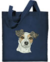 Jack Russell Terrier High Definition Portrait #3 Embroidered Tote Bag for Jack Russell Terrier Lovers - Click to Enlarge