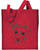 Jack Russell Terrier Portrait #1 Embroidered Tote Bag #1 - Red
