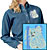 Maltese Agility #2 Embroidered Ladies Denim Shirt - Click for More Information