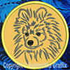 Black Pomeranian Embroidered Patch for Pomeranian Lovers - Click to Enlarge