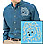  White Pomeranian Embroidered Mens Denim Shirt - Click for More Information