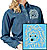 White Pomeranian Embroidered Ladies Denim Shirt - Click for More Information