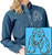 Poodle Embroidered Ladies Denim Shirt - Click for More Information