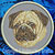 Pug Embroidery Patch - Grey