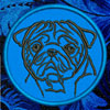 Pug Embroidered Patch for Pug Lovers - Click to Enlarge