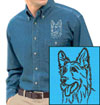 Shiloh Shepherd Portrait Embroidered Patch for Shiloh Shepherd Lovers - Click to Enlarge