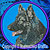 Shiloh Shepherd High Definition Profile #2 Embroidery Patch - Blue