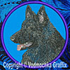 Black Shiloh Shepherd High Definition Profile #3 Embroidered Patch for Shiloh Shepherd Lovers - Click to Enlarge