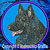 Shiloh Shepherd High Definition Profile #3 Embroidery Patch - Blue