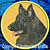 Shiloh Shepherd High Definition Profile #3 Embroidery Patch - Gold