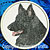 Black Shiloh Shepherd Profile HD3 Embroidery Patch - Click for More Information