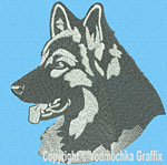  Shiloh Shepherd Portrait - Vodmochka Embroidery Design Picture - Click to Enlarge