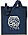 Westie Portrait Embroidered Tote Bag #1 - Navy
