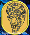  Bison - American Buffalo Portrait #1 Embroidered Patch for  Lovers - Click to Enlarge