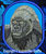 Silverback Gorilla High Definition Portrait #1 Embroidery Patch - Blue