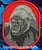 Silverback Gorilla High Definition Portrait #1 Embroidery Patch - Red