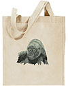 Gorilla High Definition Portrait Embroidered Tote Bag for Gorilla Lovers - Click to Enlarge