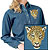 High Definition Jaguar Embroidered Ladies Denim Shirt - Click for More Information
