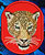 Jaguar Embroidery Patch - Red