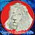 White Lion High Definition Portrait #2 Embroidery Patch - Red