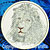 White Lion High Definition Portrait #2 Embroidery Patch - White