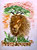 High Definition Lion Portrait GLS102 on Canvas - Click for More Information