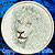 White Lion High Definition Portrait #4 Embroidery Patch - White