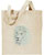 White Lion High Definition Portrait #4 Embroidered Tote Bag #1 - Natural