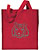 Tiger Portrait #1 Embroidered Tote Bag #1 - Red