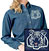 White Tiger Portrait #2 Embroidered Ladies Denim Shirt - Click for More Information