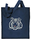 White Tiger Portrait #2Embroidered Tote Bag #1 for Tiger Lovers - Click to Enlarge