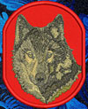 Timber Wolf High Definition Portrait #1 Embroidered Patch for Wolf Lovers - Click to Enlarge