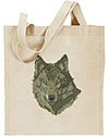 Timber Wolf High Definition Portrait #1 Embroidered Tote Bag for Wolf Lovers - Click to Enlarge