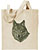 Timber Wolf High Definition Portrait #1 Embroidered Tote Bag #1 - Click for More Information
