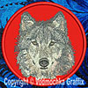 Grey Wolf High Definition Portrait #4 Embroidered Patch for Wolf Lovers - Click to Enlarge